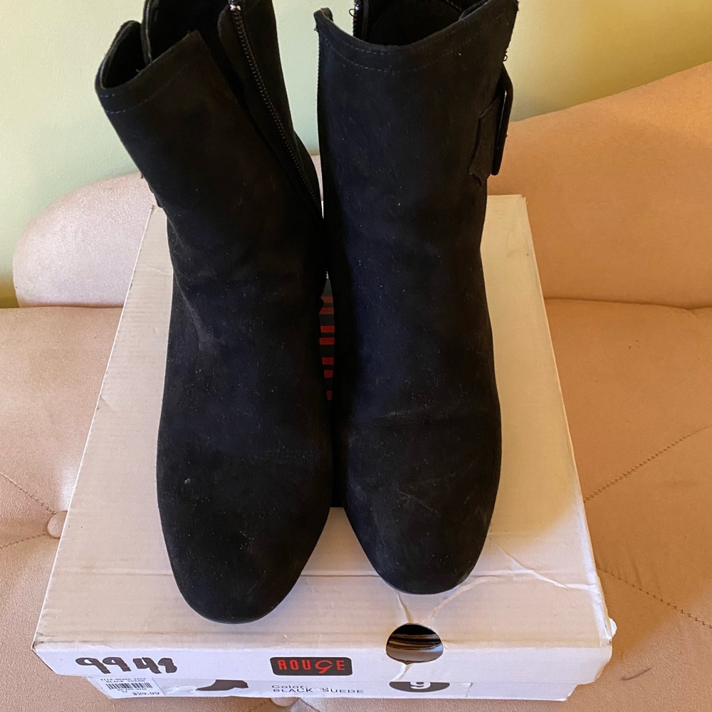 Black Suede Womens boots